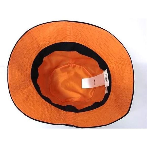 Celine 100% Nylon Bucket Hat Size L Men's Women's Black Fp3788 - Picture 3 of 5